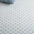 thumbnail image 6 of SAFAVIEH Vermont Jilliean Diamond Quatrefoil Area Rug, Blue/Ivory, 6' x 6' Round, 6 of 7