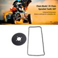 thumbnail image 3 of Rear Sprocket Chain Replacement, Easy Installation Rear Drive Sprocket Chain Set Steel Alloy Solid Grip  for Go Kart, 3 of 7