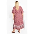 thumbnail image 2 of Avenue Women's Plus Size Utopia Border Print Dress, 2 of 2