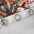 thumbnail image 4 of Homewish Vintage Nature Tree Blackout Curtains,Watercolor Fruit Plants Curtains Pack of 2 (42x84 Each), 4 of 6