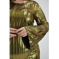 thumbnail image 4 of Vestido plisado de fiesta Roman Fashion V-ST-1200-DORADO Talla Extra 38 Dorado, 4 of 7