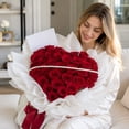 thumbnail image 1 of CQCYD Heart-Shape Flower Arrangement Base, 15x11 Inch Plastic Bouquet Wrapping Tool, DIY Floral Crafting Frame, Lightweight Heart-Shape Flower Arrangement Base for Fresh Handmade Bouquets and Gift, 1 of 6