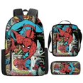 thumbnail image 5 of Juego de 3 mochilas para estudiantes de Disney Spider Man, estuche para lápices, bolsa para el almuerzo, arnés con cojín de aire resistente al desgaste para niños, mochila escolar impermeable, 5 of 5