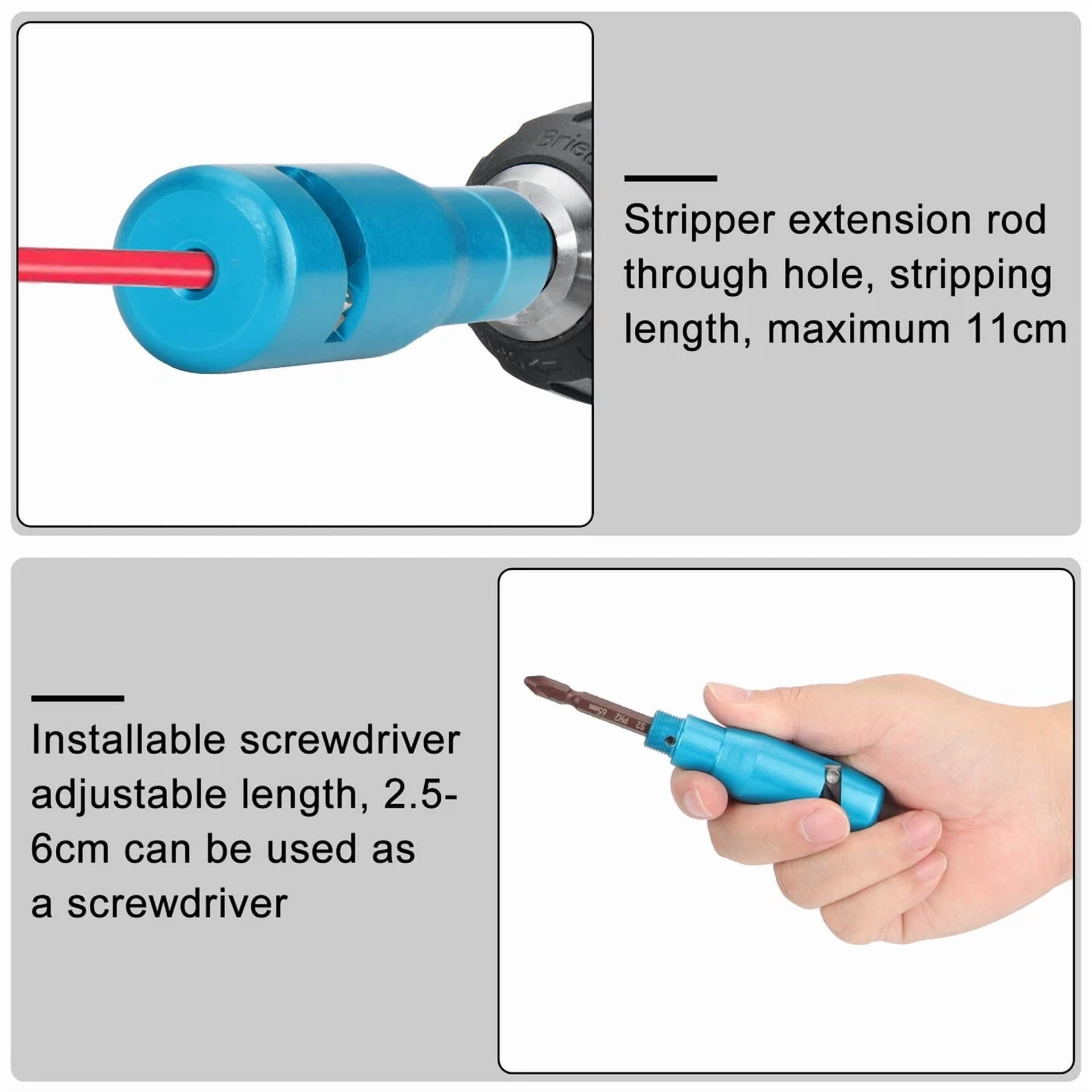 PRIME - Portable Power Drill Wire Stripper Cutter Screwdriver Wire Cable Stripping Tool