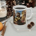 thumbnail image 5 of Cat Coffee Mug 11oz, Guitarist Cat Lover Mug, Cat Musician Guitar Music Mug, 5 of 8