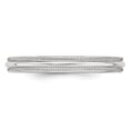 thumbnail image 5 of Auriga Fine Jewelry 14K White Gold 3mm Milgrain Half Round Women's Wedding Band Size 7.5, 5 of 6