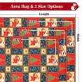 thumbnail image 4 of WETRBWEH Christmas Area Rug, 3'X5' Santa Claus Rugs Washable Home Carpet, Non-Slip Area Rugs Low Pile Indoor Carpets for Living Room Bedroom Kitchen, 4 of 9