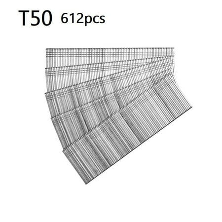 

BCLONG 612pcs/set T38 T50 Straight Brad Nails For DIY Home/Gardening Woodworking
