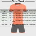 thumbnail image 3 of CYRBOKO Boy's Athletic Outfit Sets, Crewneck Short Sleeve Elastic Waist Quick-dry Sports T-Shirt with Shorts Red Size 8 T, 3 of 4