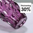 thumbnail image 4 of Jarrón CEMABT de cristal irrompible, 24 cm, 1,5 kg, para flores, color morado, 4 of 6