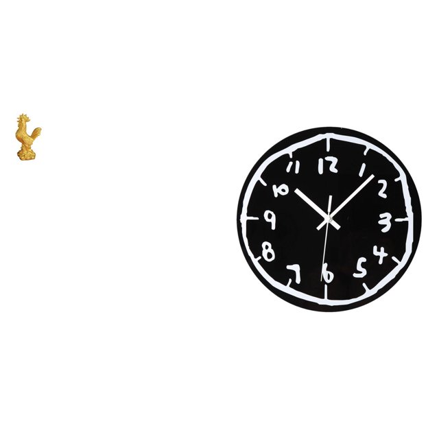 Estatua Feng Shui y reloj de pared minimalista moderno de acrílico para el hogar, la oficina, la cocina, , cumpleaños, aniversarios, inaugur