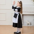 thumbnail image 5 of XXWXYD Girls 𝖢arnival Par𝗍y Nurse Costum𝖾 Long Sleeve Maxi Dress with Nurse Headwear Apron Armband Caregiver Role Play Outfit Halloween Celebration Wear Kids Toddler, 5 of 9