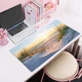 thumbnail image 2 of NEONWE Ocean Beach Gaming Mouse Pad Sunrise Sunset Seaside Coastal Nature Landscape Large Desktop Mouse Pad with Stitched Edges Non-slip Rubber for Work Game Office Home, 3mm Thick, 31.5 X 15.75 Inch, 2 of 6