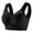Black, variant on Large Size Ice Silk Bra Seamless Wireless Back Design Bralette for Daily Comfort Khaki XXXXXXL