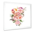 thumbnail image 2 of Designart 'Bouquet Of Pink Roses Flowers' Traditional Framed Art Print, 2 of 4