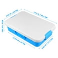 thumbnail image 2 of Luxshiny 2Pcs Blue Handheld Sandbox with Lid ABS Plastic Portable Storage Box, 2 of 5