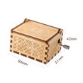thumbnail image 4 of Caja de música de madera manivela ligera Wdftyju para decoraciones de recuerdos Libre de BPA, 4 of 4