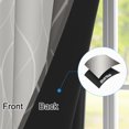thumbnail image 3 of Grey Ombre Wavy Room Darking Curtains,52x84 Inch,2 Panels,Thermal Insulated Window Drapes For Bedroom, 3 of 8