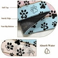 thumbnail image 6 of 3'x5' Area Rugs, Pink Blue Paw Print Indoor Outdoor Area Rug for Living Room Bedroom, Vintage Farmhouse Rustic Wooden Grain Washable Bathroom Rugs Kitchen Floor Carpet Mats Home Decor Aesthetic, 6 of 8