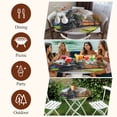 thumbnail image 7 of Steam Train Round Tablecloth, Fitted Table Cover with Elastic for 45"-54" Round Tables, Railroad Country Barn Rustic Trees Farmhouse Table Cloth Outdoor Indoor Dinning Party Waterproof Tablecloths, 7 of 7