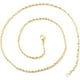 thumbnail image 3 of 1 Collar de cadena minimalista de latón chapado en oro de 18 quilates, estilo gargantilla, para hombre y mujer. Joyería personalizada, regalo de 44,3 cm (17,44 pulgadas)., 3 of 3