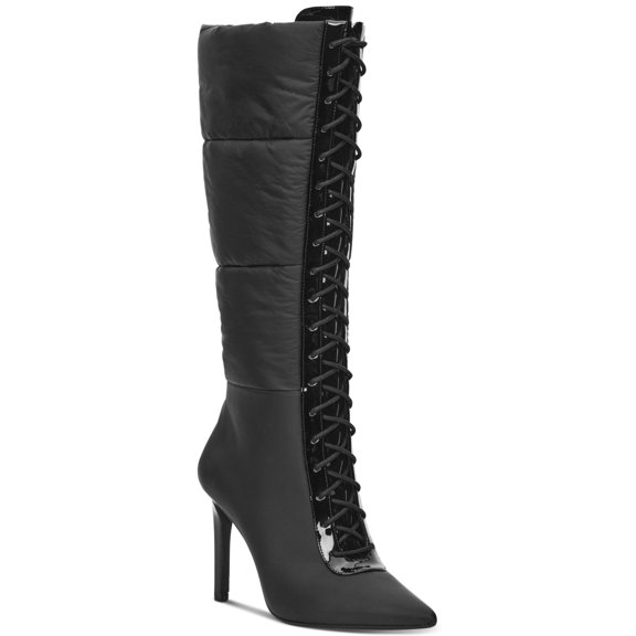 INC International Concepts Sicole Lace-Up Boots Black 6.5M