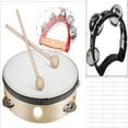thumbnail image 1 of Bamboohart Tambourine Handbell Set Plastic 1 Experienced Musicians, 1 of 10