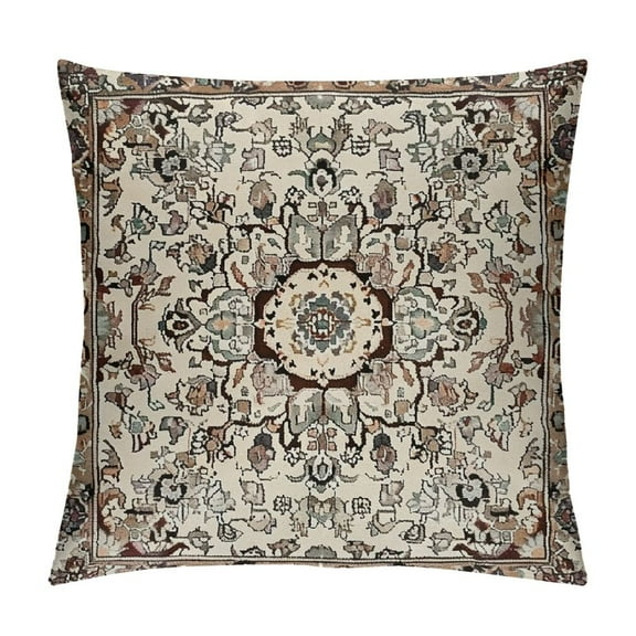 Outdoor Pillow Covers Persian Carpet Pattern Throw Pillow Cover Outdoor Waterproof Pillow Covers Decor for Patio Funiture Garden
