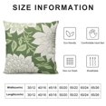 thumbnail image 5 of COMIO Sage Green Pillow Covers Dahlia Flowers and Grey Leaf Throw Pillowcase  Decorative Room Spring Summer Green Flowers Cushion Cover for Patio Sofa Bedroom Indoor Outdoor Party, 5 of 5