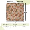 thumbnail image 2 of Patchwork Chicken Pattern Square Fitted Tablecloth with Elastic Edge,Square Table Cover,Washable Elastic Table Cover for Home Kitchen Party Decor 36"x36", 2 of 6