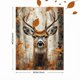 thumbnail image 3 of Qisvanset Framed Canvas Wall Art 12x16 Inch Floral Deer Rustic Wildlife Home Office Art, 3 of 5