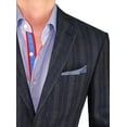 thumbnail image 3 of Mens Side Vent 2-piece Navy Windowpane Linen Modern Fit, 3 of 6