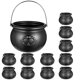 thumbnail image 1 of Toyvian 12pcs Halloween Black Cauldrons 1 Larger and 11 Smaller Mini Candy Kettles Novelty Cauldron Kettles Multi-purposed Candy Pot for Halloween Par, 1 of 3