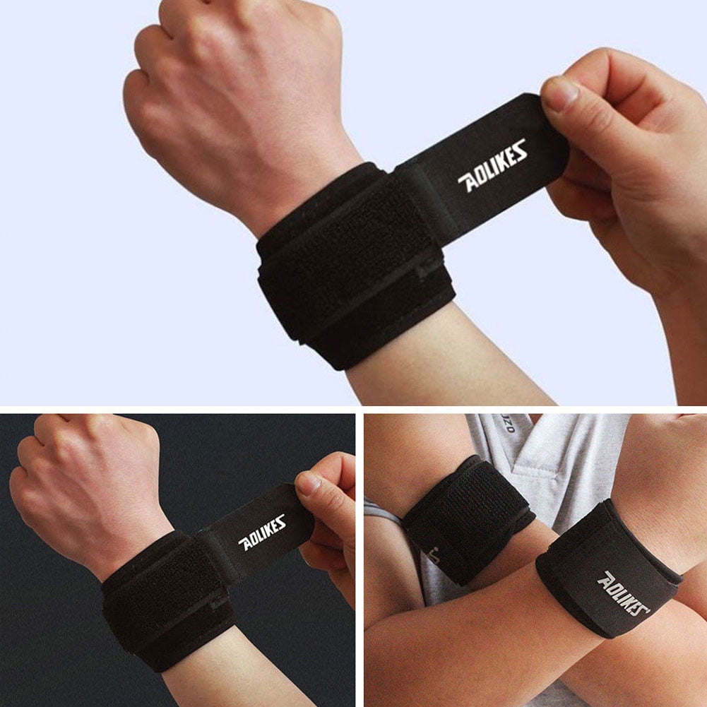 Sports Wrist Band Brace Wrap Adjustable Support Gym Strap Carpal Tunnel Bandage 