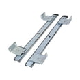 thumbnail image 3 of perfk under Desk Slider Track Slides Hardware Pull Out Balls Bearing Rails Rack Set White, 3 of 9