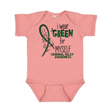 

Inktastic I Wear Green for Myself- Cerebral Palsy awareness Gift Baby Boy or Baby Girl Bodysuit