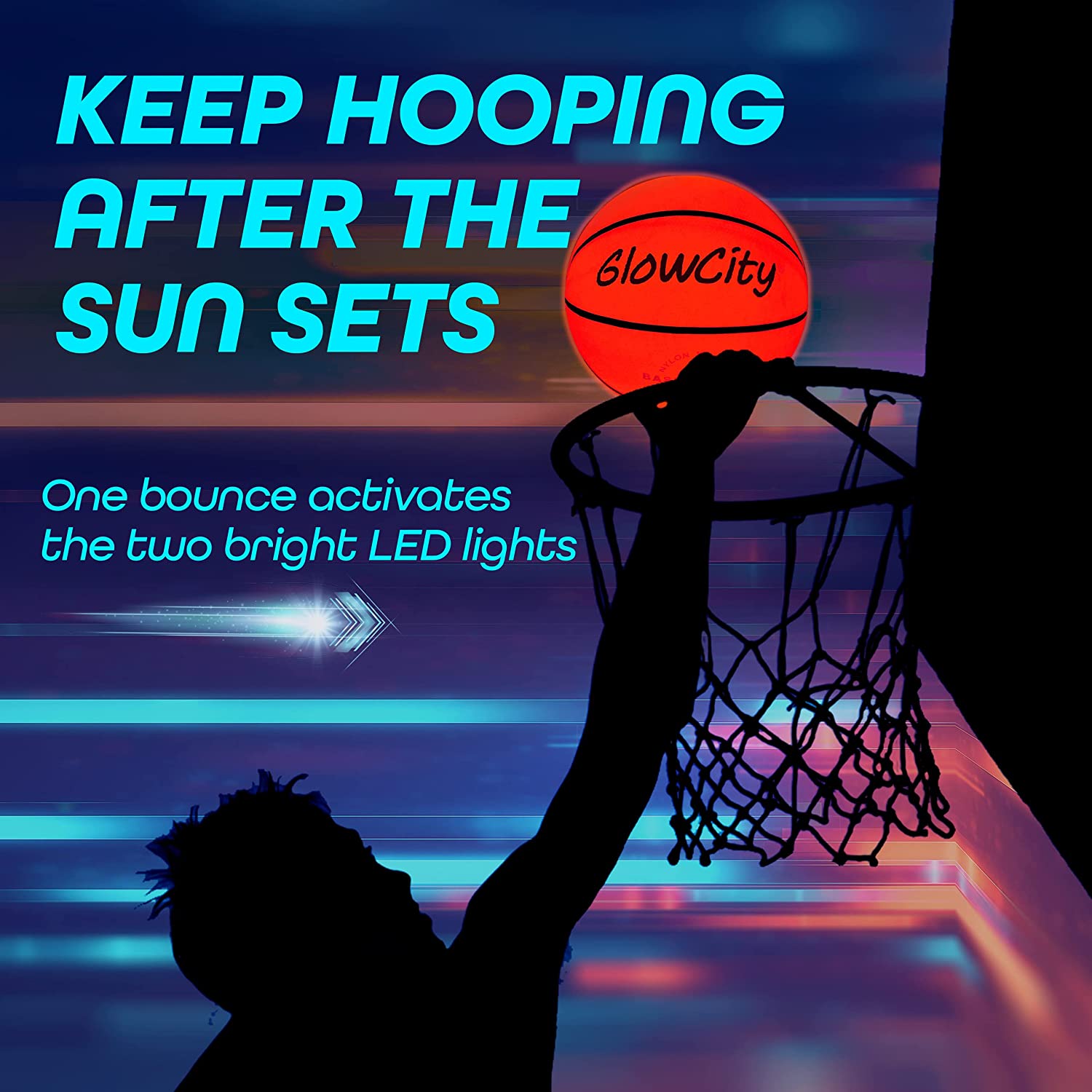 Glow In The Dark Taille 7 Basketball pour adolescent Boy Night Light Toy  Balls Jeux Sports Stuff Gadgets pour enfants