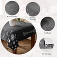 thumbnail image 5 of Black Grey Table Cloth Waterproof Tablecloths, Modern Abstract Diamond Luxury Gradient Tablecloth Dining Table Cover for Kitchen Party Tabletop Outdoor, Rectangle Tablecloth 60x120 Inch, 5 of 9