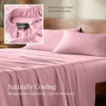 thumbnail image 5 of Bare Home Bamboo Sheet Set - Made from Rayon Fibers - Deep Pockets - 4 Piece - Queen, Light Pink, 5 of 9
