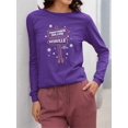 thumbnail image 2 of Christmas Frogtown Hollow Waterville Sign Women's Long Sleeve, 2 of 3
