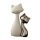thumbnail image 4 of 2 estatuas de gato para mesa, adorno de , regalo, artesanía decorativa, obra de arte, escultura de animal para escritorio de sala de estar., 4 of 9
