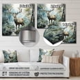 thumbnail image 4 of Designart "Harmonious Encounter with a Deer" Landscapes Metal Art Print, 4 of 5