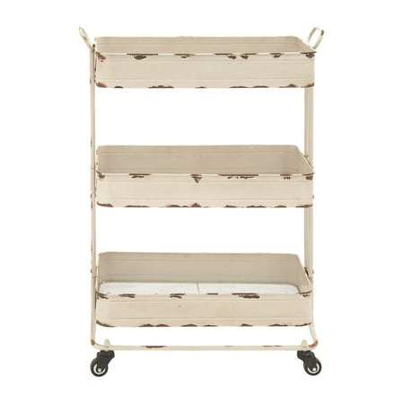 Traditional And Timeless Metal 3 Tier Cart