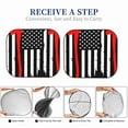 thumbnail image 6 of Disketp 2 Piece Firefighters Usa Flag Pattern Windshield Sunshades,Folding Windshield Sun Shade For Car Suv Trucks Sedan,Blocks Uv Rays Sun Visor Protector-Medium, 6 of 7