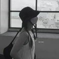 thumbnail image 2 of LinYooLi Lace-up Fisherman Hat Women Blogger Ligweig Windbreak Rope Sunshade Basin Hat Sun Bucket Hat Gorra 모자, 2 of 6