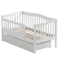 thumbnail image 6 of Zimtown Toddler Daybed, Kids Day Bed Frame with Storage Drawer, Children Sleeping Bedroom, White, 6 of 11
