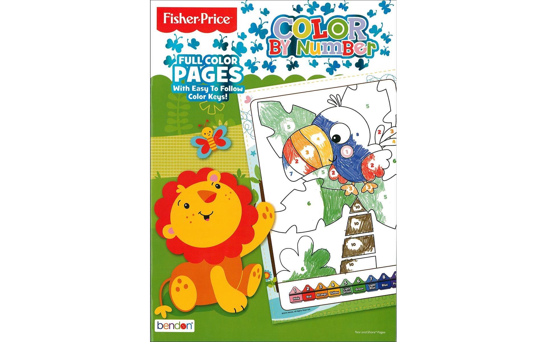 Bendon Color By Number Bk Fisher Price