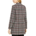 thumbnail image 2 of Calvin Klein Women's Petite Tweed Plaid Topper Jacket Red Size 8, 2 of 3