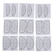 9 Sheets Labels Wooden Iron Irons Target Stickers - Golfers Coaches Swing - Sticker