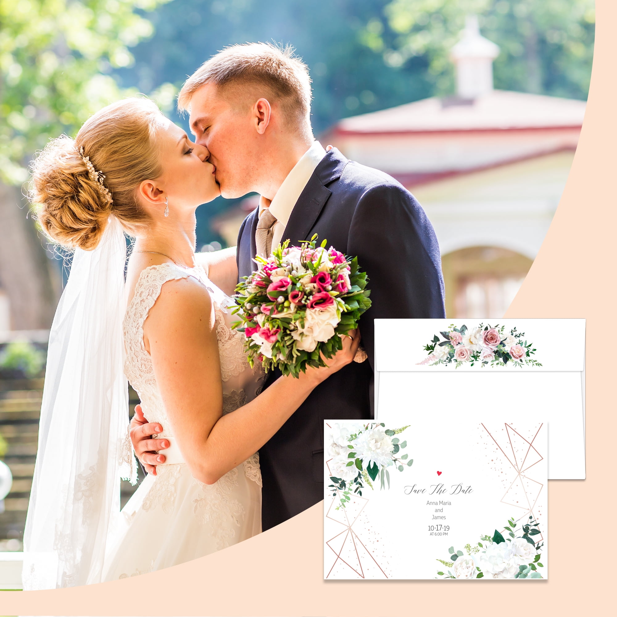 Goefun Blank Note Cards and Envelopes 5 x 7 Flat Cardstock and A7 Envelopes Self Seal 100 Pack for Wedding, Invitations, DIY Cards, Thank You Cards & All Occasion